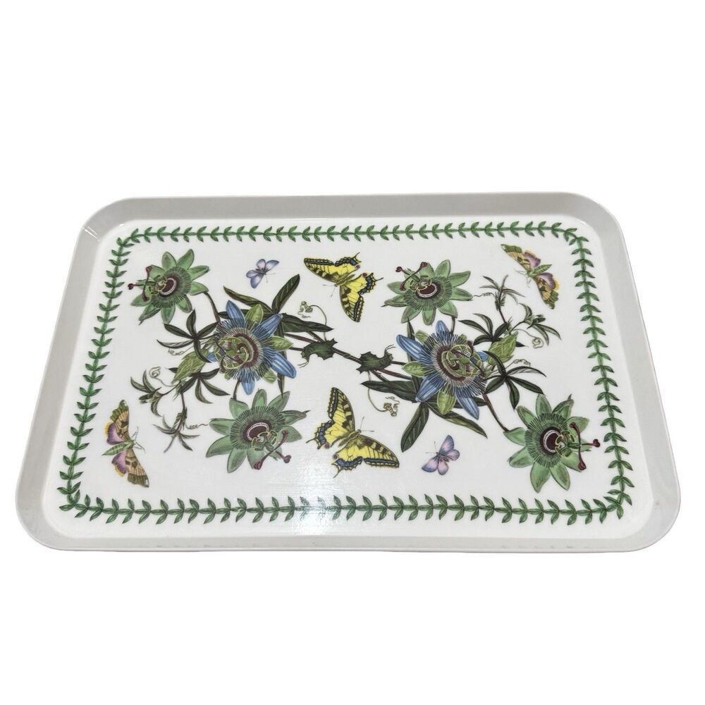 Vtg Portmeirion Serving Tray  Botanic Garden Susan Williams Ellis Melamine 17.5”